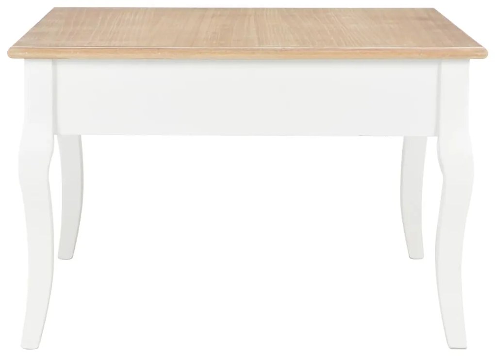 Mesa de centro 80x80x50 cm madeira branco