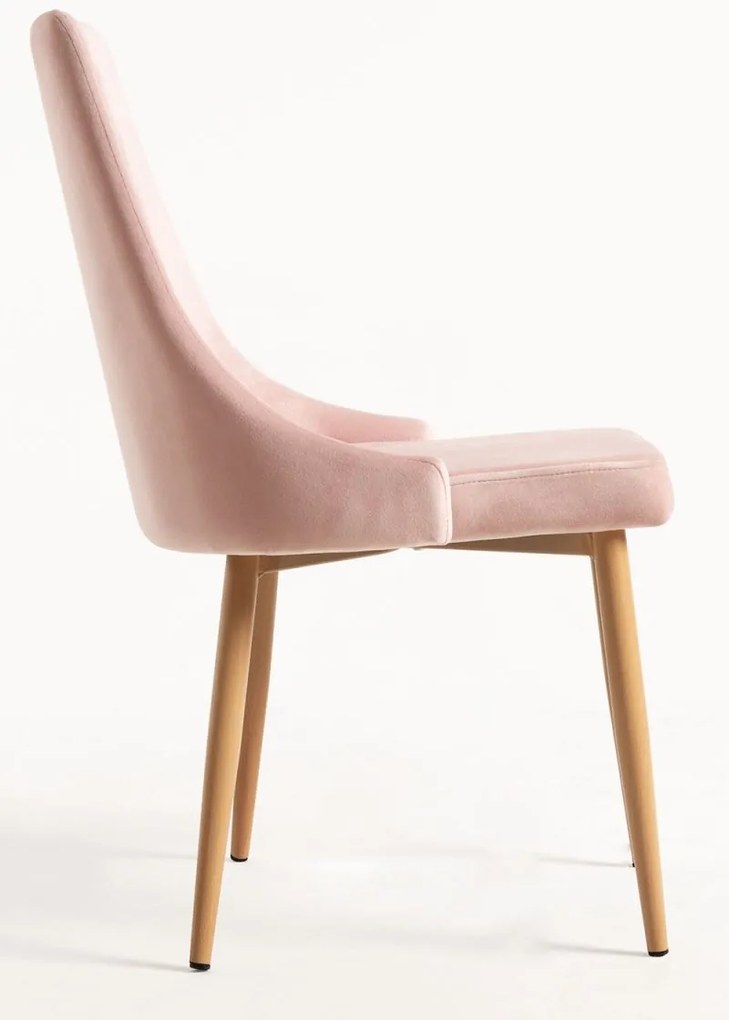 Pack 6 Cadeiras Stoik Wood - Rosa