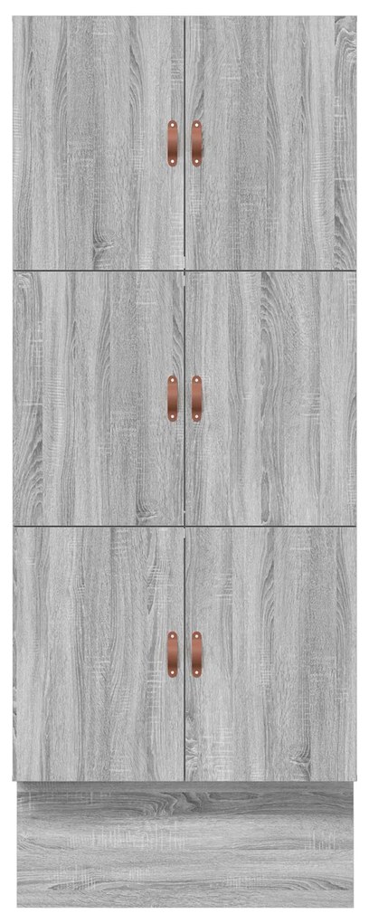 Estrutura de Cama de Armazenamento Cinzento Sonoma 75x190 cm
