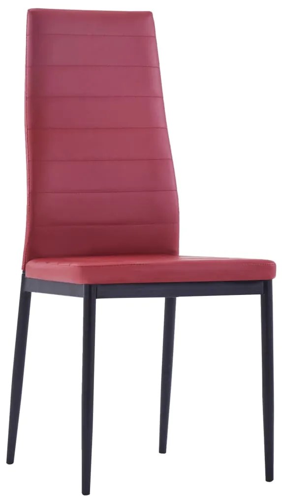 Conjunto de jantar 7 pcs vermelho tinto