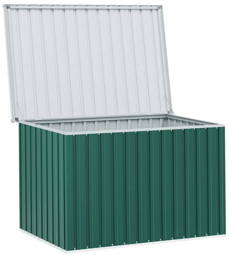 Caixa de arrumação para jardim 149x99x93 cm verde