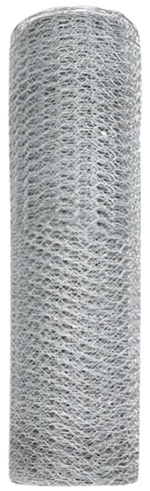 Cerca Hexagonal Prateado 10000 x 0.05 x 80 cm Aço galvanizado