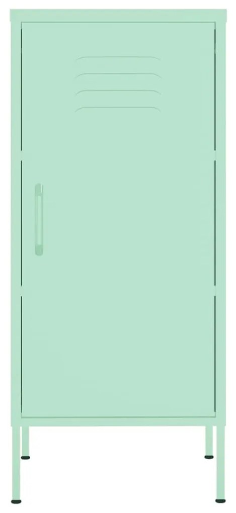 Armário de arrumação aço 42,5x35x101,5 cm verde-hortelã