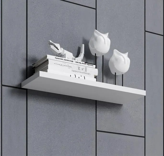 Prateleira Modular Ardegão – 60 cm – Branco Mate – Design Minimalista