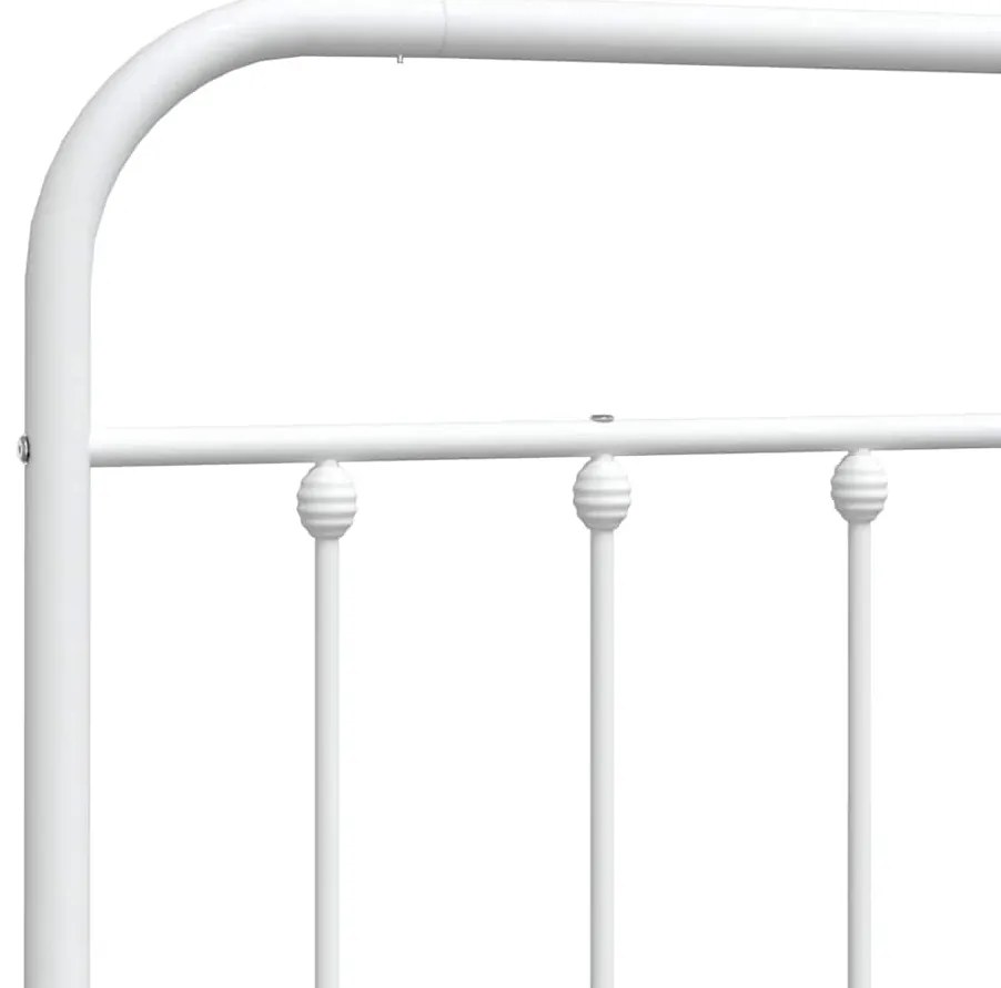 Cabeceira de cama 150 cm metal branco