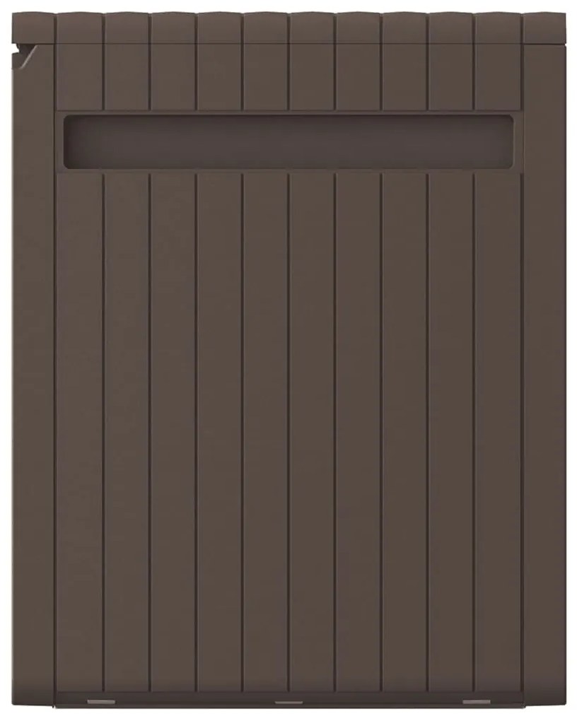 Caixa para almofadões 117x45,5x57,5 cm 270 L castanho