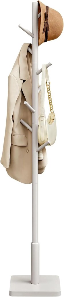 Cabideiro de pé com 8 ganchos e 3 alturas | VASAGLE | 30 x 30 x 175 cm | RCR010K01.