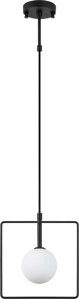 Candeeiro de Teto Geometri – Preto e Branco – 22 x 12 cm