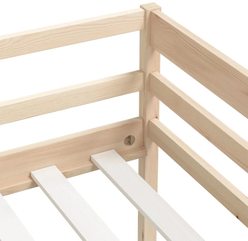 Estrutura de cama 90x200 cm pinho maciço