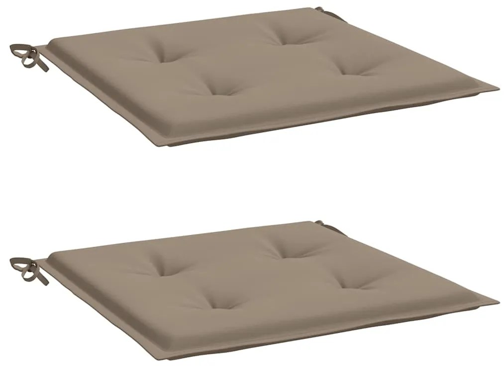 Almofadões p/ cadeiras de jardim 2 pcs oxford cinza-acastanhado