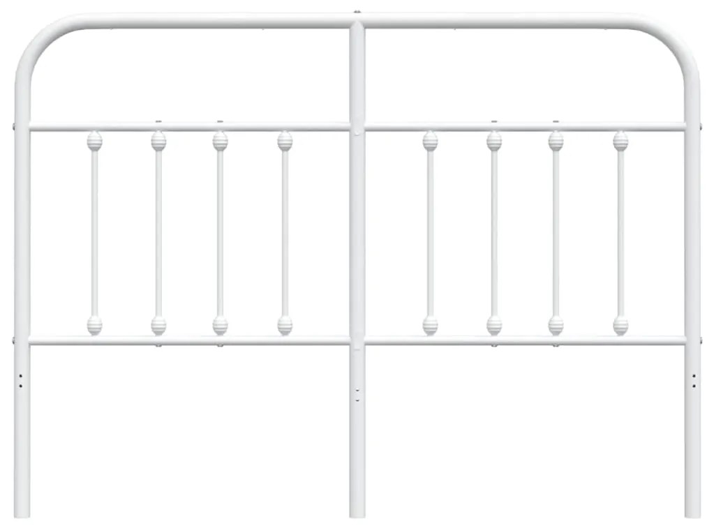 Cabeceira de cama 140 cm metal branco