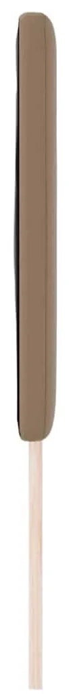 Cabeceira vidaXL Design Simples Cappuccino 180 cm em Couro Sintético