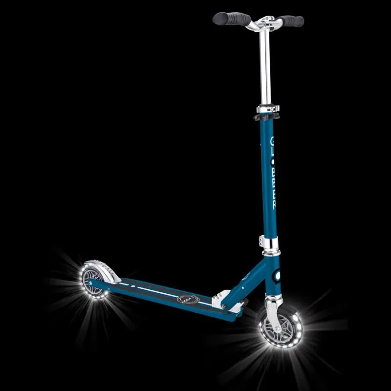 Trotinete Infantil com Rodas LED – Flow Element Lights – Prateado Crom
