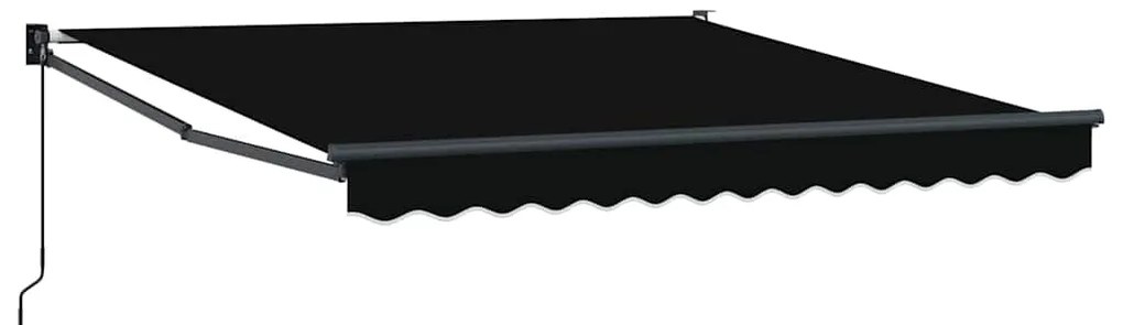 Toldo Retrátil Manual Preto 350 x 250 cm