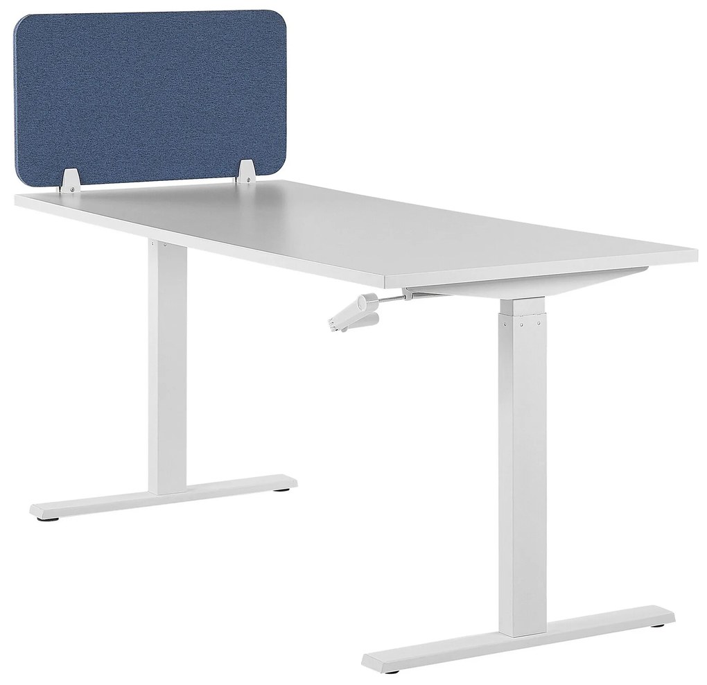 Painel divisor de secretária azul 80 x 40 cm WALLY Beliani