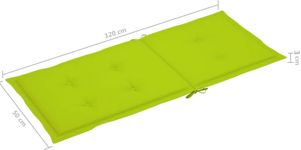 Cadeiras jardim reclináveis c/ almofadões 4 pcs acácia maciça
