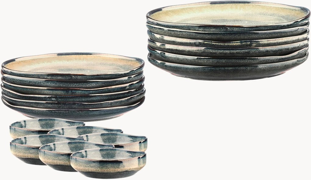 Conjunto de loiça Genesis, 6 pessoas, conjunto de 18
