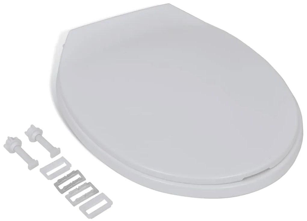 Tampo de sanita com fecho suave oval branco