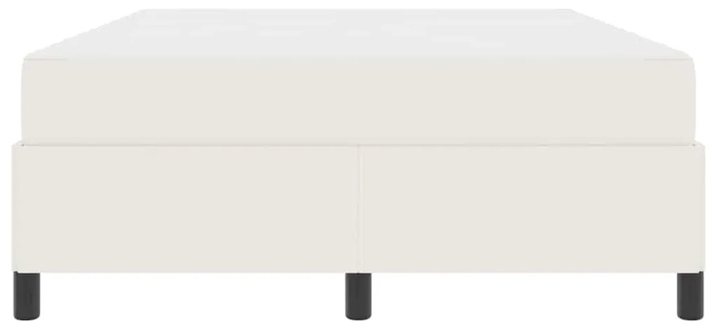 Estrutura da Cama Creme 140 x 200 cm Tecido de veludo côtelé
