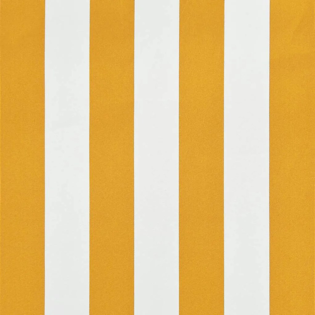 Toldo retrátil 200x150 cm amarelo e branco