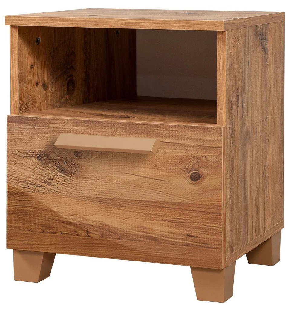 Mesa de Cabeceira Leva Alfa – Pinho Atlântico – 45x52x40 cm