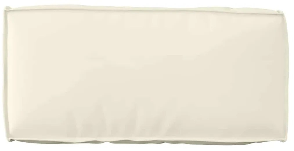 Almofada de Palete para Encosto Creme 80 x 40 x 12 cm - Tecido Oxford