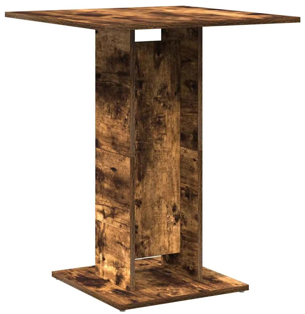 Mesa de bistrô 60x60x75cm derivados de madeira carvalho fumado