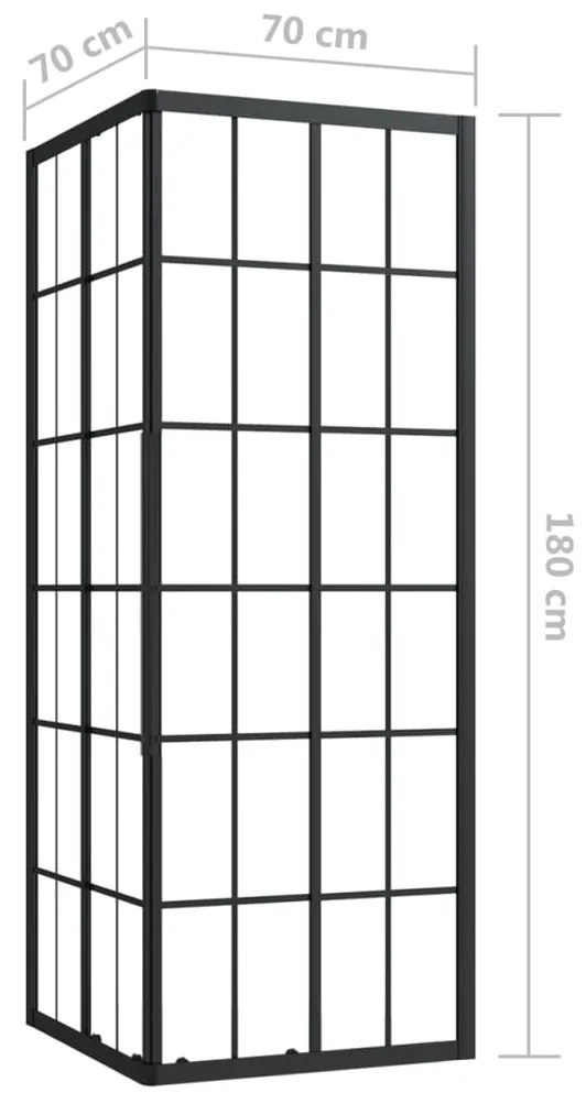 Cabine de duche ESG 70x70x180 cm