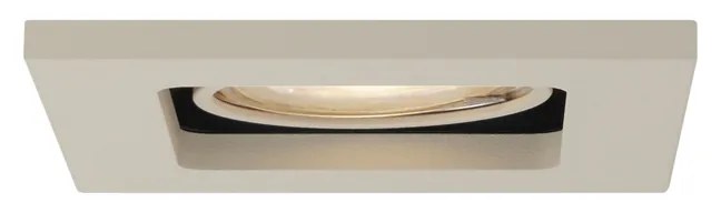 Conjunto de 6 focos embutidos modernos bege GU10 50mm giratórios e inclináveis - Qure