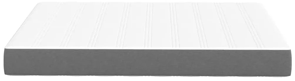 Colchão de Molas Pocket vidaXL Cinzento Claro Médio 160x200x20 cm Teci