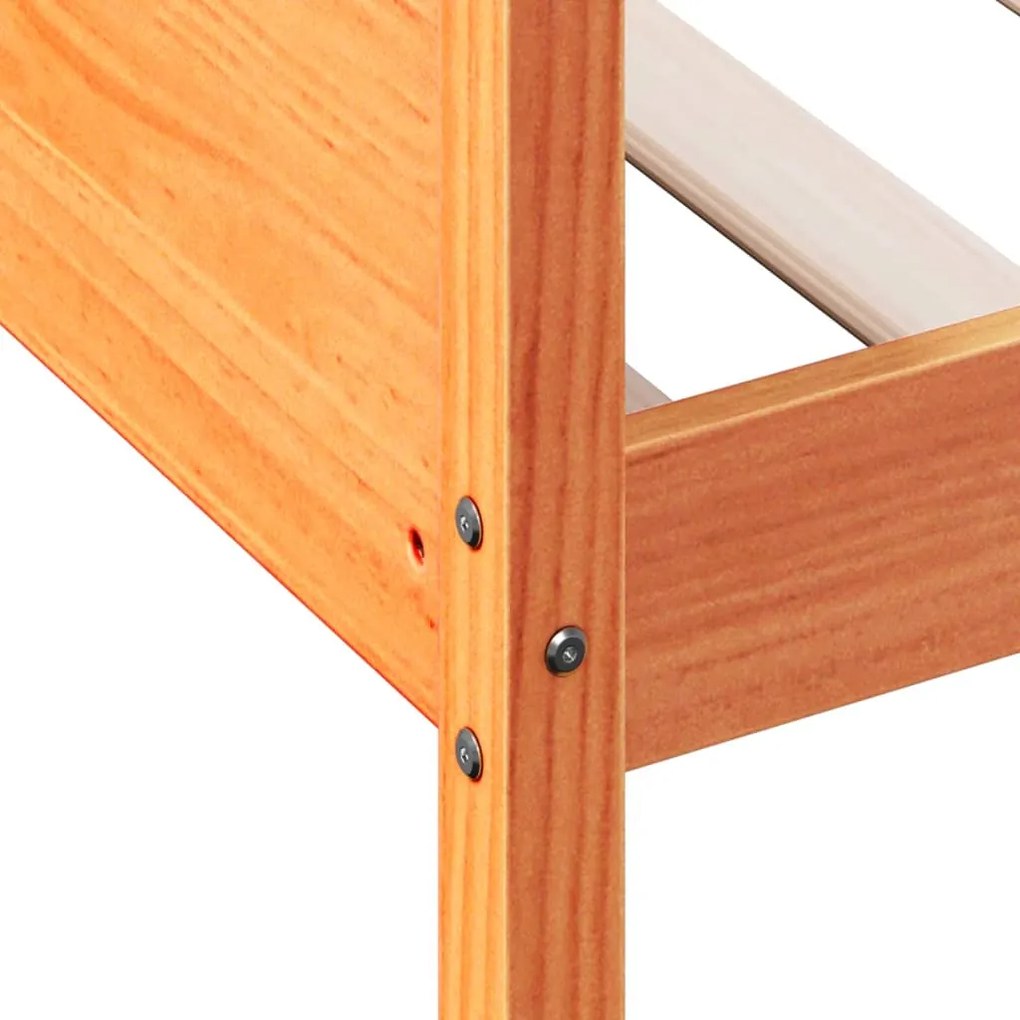 Sofá-cama sem colchão 90x200 cm pinho maciço castanho-mel