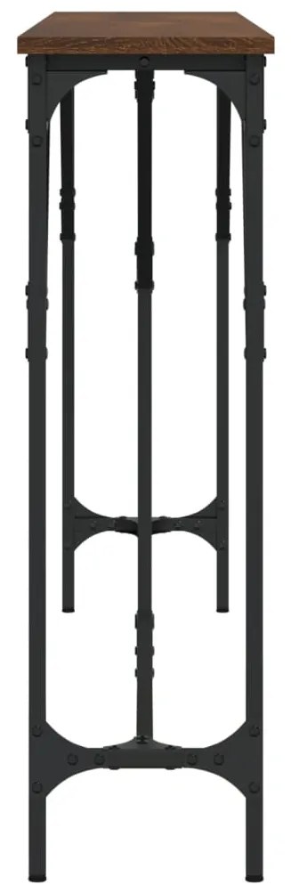 Mesa consola 180x23x75 cm derivados madeira carvalho castanho