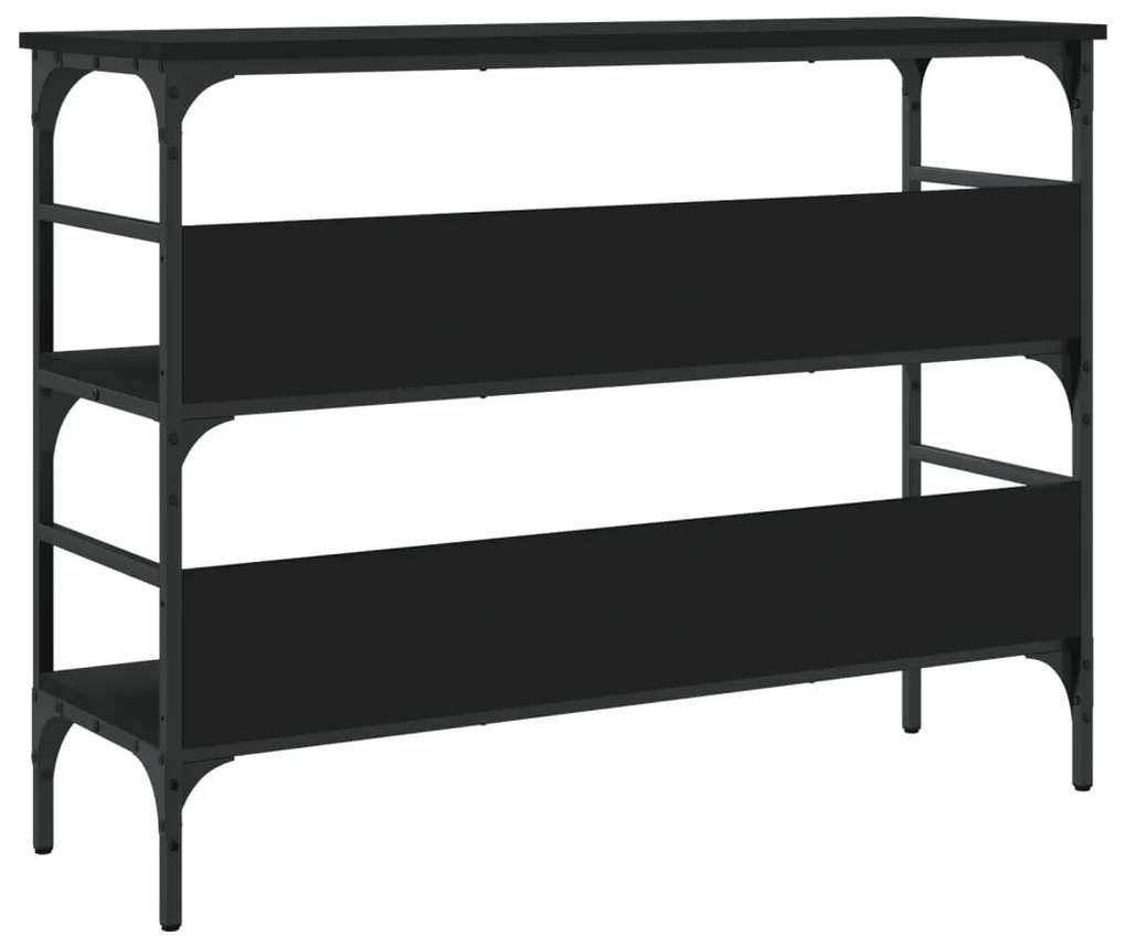 Mesa consola 100x32x75 cm derivados de madeira preto