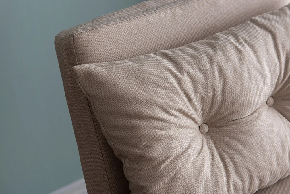 Sofá-Cama Individual Sando – Creme – 175 x 60 cm
