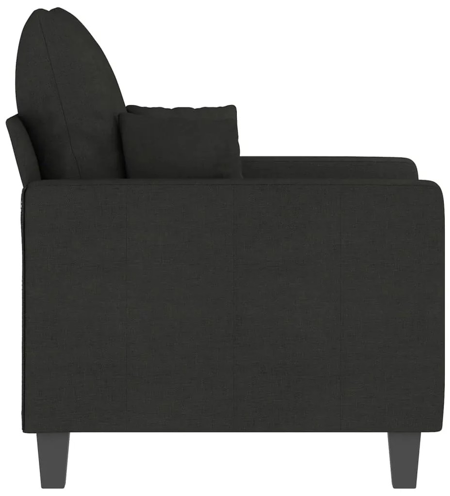 Poltrona 60 cm tecido preto