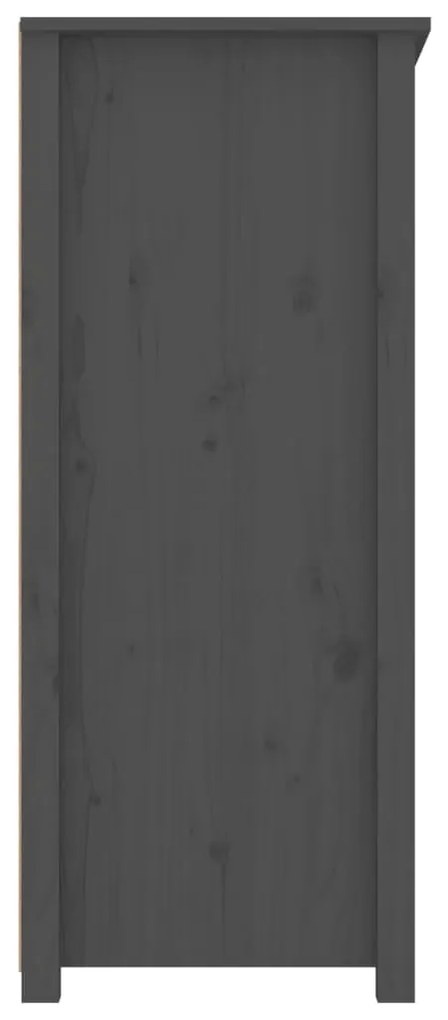 Aparador 83x41,5x100 cm madeira de pinho maciça cinza