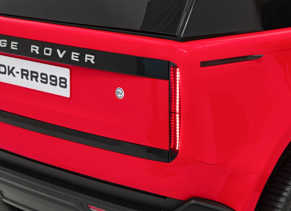 Carro elétrico para Crianças 2 Lugares Range Rover SUV Lift 12V 4x4 Rodas Espuma EVA, Assento couro ecológico Vermelho