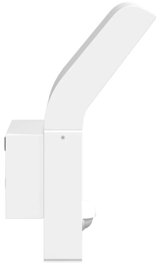 Candeeiro parede LED exterior c/ sensor alumínio fundido branco