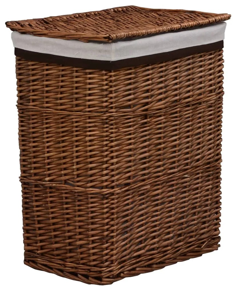Cesto de roupa suja salgueiro castanho