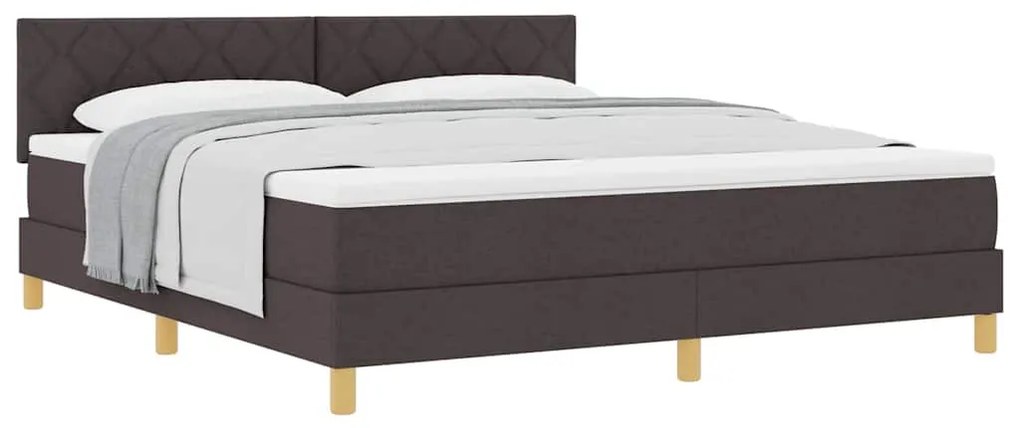 Cama Box Spring com Colchão Castanha 180x200 cm Tecido