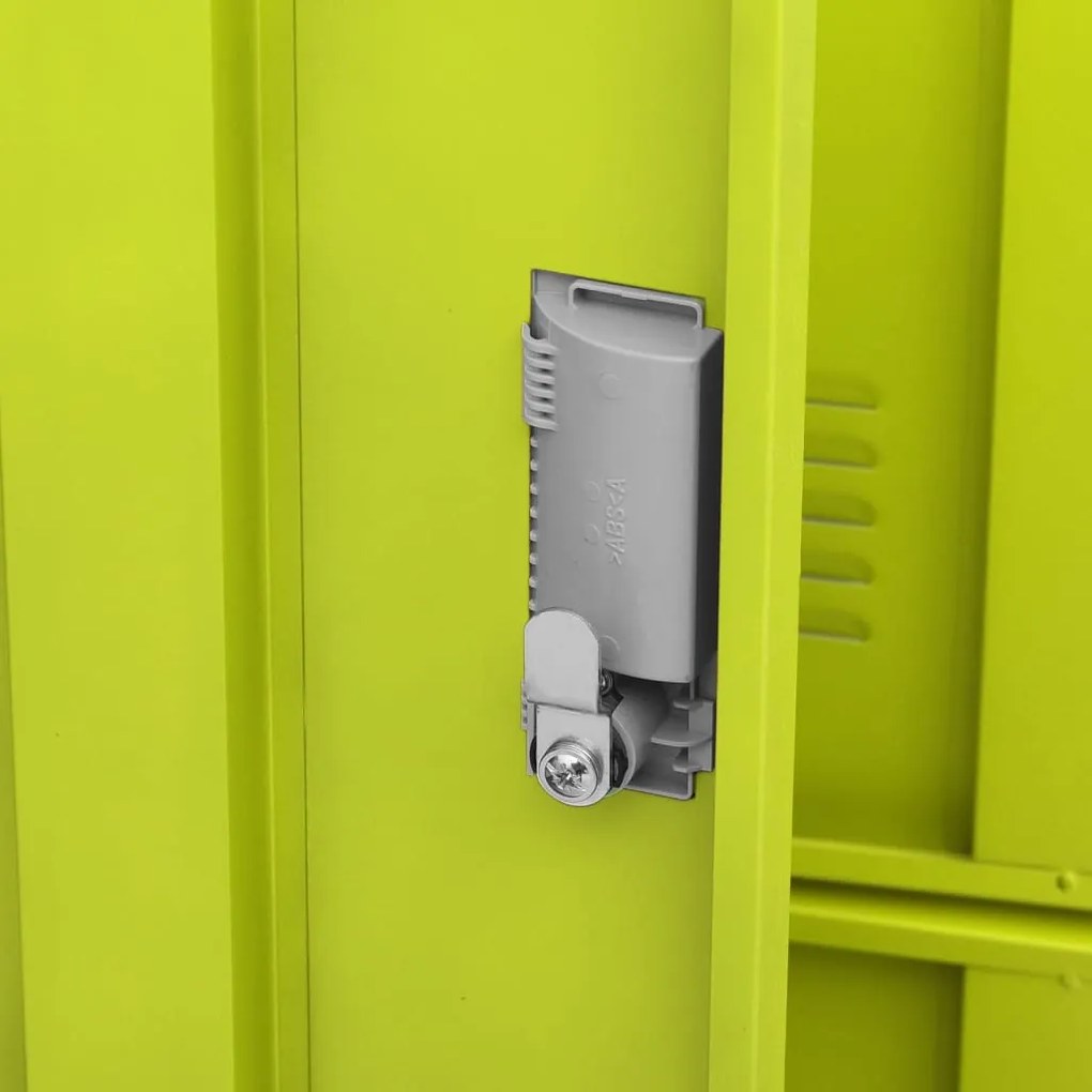 Cacifos 2 pcs 90x45x92,5 cm aço cinzento-claro e verde