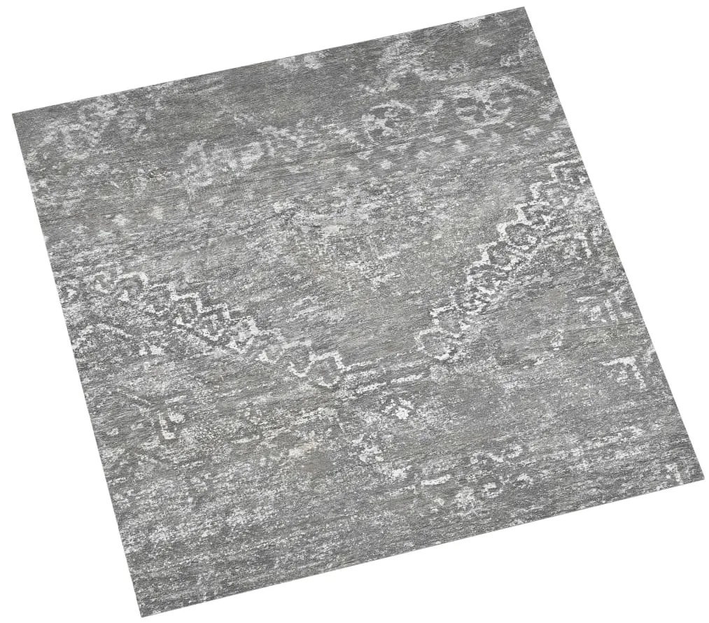 Tábuas de soalho autoadesivas 55pcs 5,11m² PVC cinzento-cimento