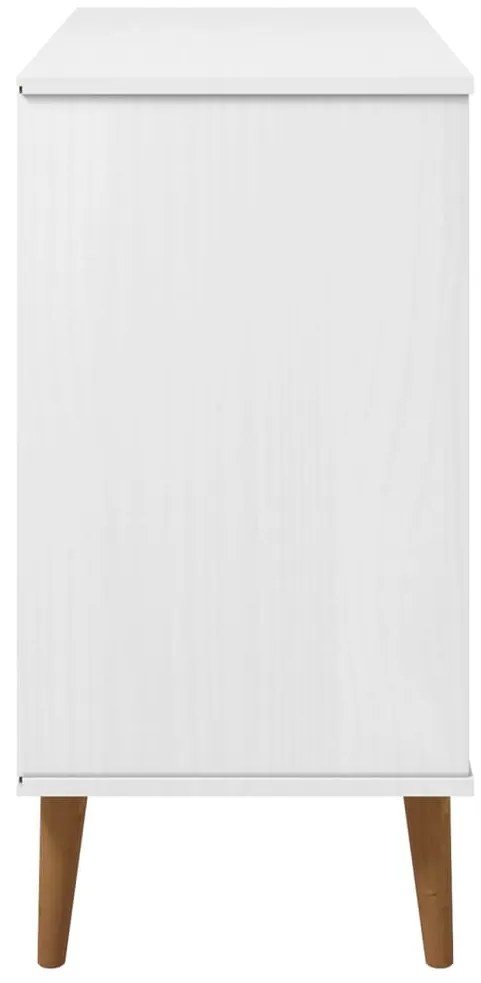 Aparador MOLDE 90x40x80 cm pinho maciço branco