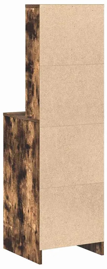 Highboard Carvalho Fumado 40x41x135 cm Madeira de Engenharia