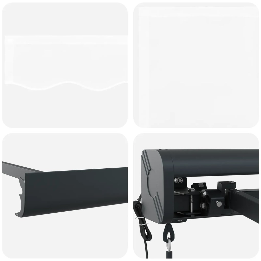 Toldo Retrátil Automático Branco 500x300 cm
