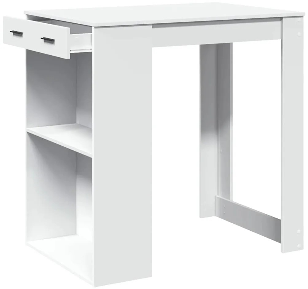 Mesa de bar 102x70x103,5 cm derivados de madeira branco