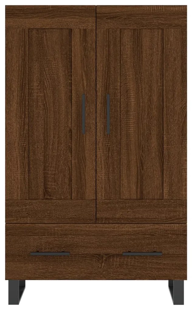 Armário alto derivados madeira 69,5x31x115 cm carvalho castanho