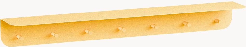 Estante de parede em metal e prateleira para chapéus com cabide Malou