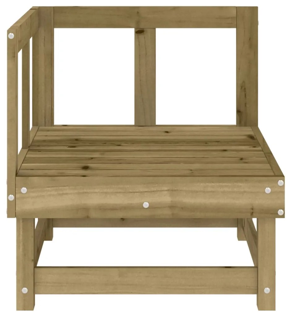 Sofás de canto para jardim 2 pcs madeira de pinho impregnada