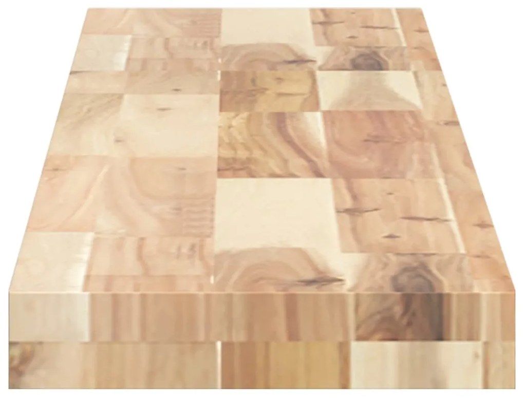 Tampo de mesa retangular 120x20x4 cm madeira de acácia maciça